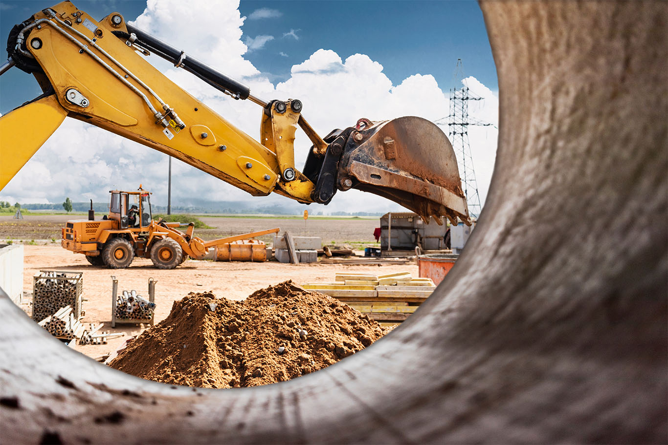 Reviewing construction blueprints for financing application